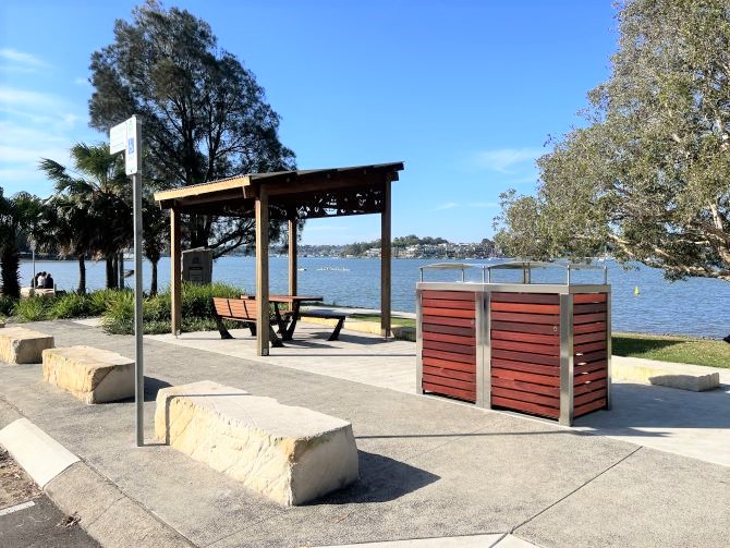 EM529 Custom Timber Shelter, DDA Valletta Setting, EM235 Custom Bennelong Bin Enclosure.jpg